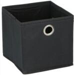  Tároló Doboz 15x15x15cm Fekete Színben