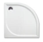 Roth Cadita de dus semirotunda, din marmura, alba, 90x90x3 cm, finisaj anti-alunecare, Roth Dream-M (8000150)