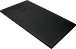 Deante Cadita de dus dreptunghiulara, din granit, slim, neagra, 140x70x4.5 cm, Deante Correo (KQR_N77B)