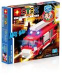 Open Brick Source Jucarie Stax - Set constructie cu lumini si sunete - Masina de pompieri (varianta mare) (H12103)