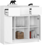 AKORD K100 Modern Komód Laminált Fehér 3 Fiókos (AKO-KOMMK1002D3SZ1PWEISSPK) - platinashop