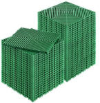 VEVOR Vízelvezető padlólap 50 db zöld garázspadló 31x31 cm moduláris, PP padlóburkolat összepattintható kivitel