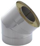 DARCO Szigetelt Kémény Elhúzó Idom 45° 180/280 (ws-ksd180/280/45-ch6)