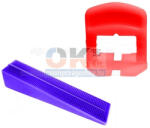 Siri ÉKES lapszintező, 100db ÉK + 100db TALP, 3mm fuga, 3-12mm laphoz (si1403cs9) (si1403cs9)