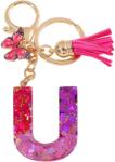 HARAHU Ábécé kulcstartó - U/Rózsaszín/Pillangó KP37965