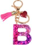 HARAHU Ábécé kulcstartó - B/Rózsaszín/Szív KP37972