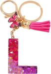 HARAHU Ábécé kulcstartó - L/Rózsaszín/Pillangó KP37956