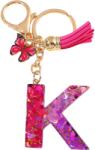 HARAHU Ábécé kulcstartó - K/Rózsaszín/Pillangó KP37955