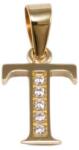 Ékszershop Köves T betű arany medál (1315497)