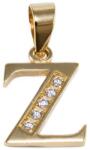 Ékszershop Köves Z betű arany medál (1315485)