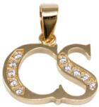 Ékszershop Köves Cs betű arany medál (1315478)