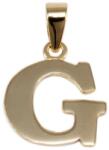 Ékszershop Fényes G betű arany medál (1315460)