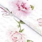 Goldea pamutvászon - pünkösdirózsa mintás 160 cm