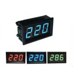 TECHFUN Digitális AC voltmérő 70-500V különböző színekben - Zöld (48470)