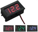 TECHFUN Digitális DC voltmérő 5-120V különböző színekben - Zöld (251143)