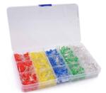 TECHFUN Többszínű 500 db LED + műanyag rendező - 3 mm (26116)