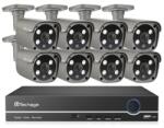 Tinosec/Techage Kamerakészlet POE 8xkamera 8MP + NVR típusú 6708K-8-605GP-AI-80 (75324)