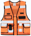 Korntex KXMTAC Sparta hálós láthatósági taktikai mellény narancs színben (kxmtacor-2xl/4xl)
