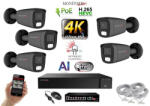  MS - AI Hybrid Light IP kamerarendszer 5 kamerával switchel 8 Mpix GT - 6483k5B