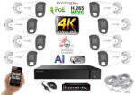  MS - AI Hybrid Light IP kamerarendszer 8 kamerával switchel 8 Mpix WT - 6484k8B