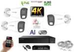  MS - AI Hybrid Light IP kamerarendszer 3 kamerával switchel 8 Mpix WT - 6484k3B