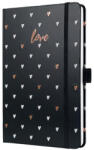 Sigel Naptár, A5, heti, 2024, kemény borító, SIGEL "Jolie", Dark love (BLACKFRIDAY_CR_SIJ4335)