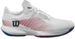 Wilson Kaos Swift 1.5 2024 Clay White/ Deja Vue Blue/ Wilson Red női teniszcipő