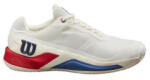Wilson Rush Pro 4.0 Clay Snow White/ Wilson Red/ Deja Vue Blue férfi teniszcipő