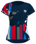 BIDI BADU New York 2024 Junior Capsleeve Dark Blue/ Red/ Blue lány póló