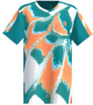 BIDI BADU Melbourne 2025 V-Neck Tee Petrol/ Orange férfi póló
