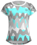 BIDI BADU Good Vibes Capsleeve Grey/ Aqua női póló