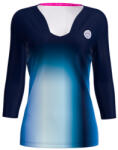 BIDI BADU Spectrum V-Neck Longsleeve Dark Blue/ Blue/ Aqua női póló