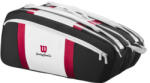 Wilson Courage Collection 15 Pack Black/ White/ Red tenisztáska