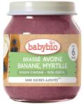 Babybio БИО плодово пюре овес, банан и синя боровинка 130 г