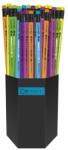 Connect Grafitceruza HB, radíros, fluo színű test és radír, Connect 72 db/csomag, - irodamarket