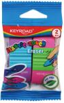 Keyroad Radír, PVC mentes 2 db/bliszter Keyroad Elastic Touch vegyes színek - irodamarket