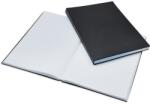 BLUERING Beírókönyv A4, 200lap fekete PVC borító, Bluering® kockás - irodamarket
