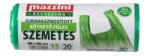 Mazzini Szemeteszsák köthető füles 35 liter 20 db/tekercs Mazzini zöld - irodamarket