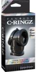 Pipedream - Fantasy C-Ringz Cock Pipe With Ball-Stretcher Black péniszgyűrű