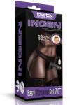 Lovetoy Vibrating Easy Strapon Set 7.0'' Black felcsatolható eszköz