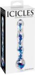 Pipedream - Icicles No. 8 Clear/Blue dildó - kék