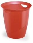 Durable Papírkosár 16l, Durable Trend, áttetsző piros - irodamarket
