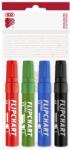 ICO Flipchart marker vízbázisú 1-4mm, vágott Artip 12, 4 klf. szín - irodamarket