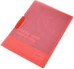 BLUERING Gyorsfűző klip mappa A4, műanyag 30laphoz műanyag klippes Bluering® piros - irodamarket