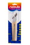 Nebulo Ecset készlet natúr fa nyéllel 5 db/csomag, Nebulo