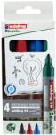 edding Táblamarker készlet, 1, 5-3mm, kerek Edding 28 EcoLine, 4 klf. szín - irodamarket