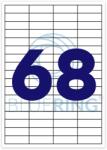 Bluering Etikett címke, 48, 5x16, 9mm, 100 lap, 68 címke/lap Bluering® - irodamarket