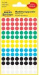 Avery Etikett címke, o8mm, jelölésre, 6 klf. szín 104 címke/ív, 4 ív/doboz, Avery vegyes - irodamarket
