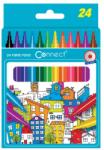 Connect Rostirón, filctoll készlet, Connect, kerek test, 24 klf. szín - irodamarket