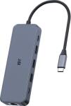 ISY USB 3.0 Type-C 10-in-1 Multiport adapter, 4K HDMI 2.0, 3 x USB-A, 2 USB-C, Gigabit LAN, SD (IAD-1034) (IAD-1034)